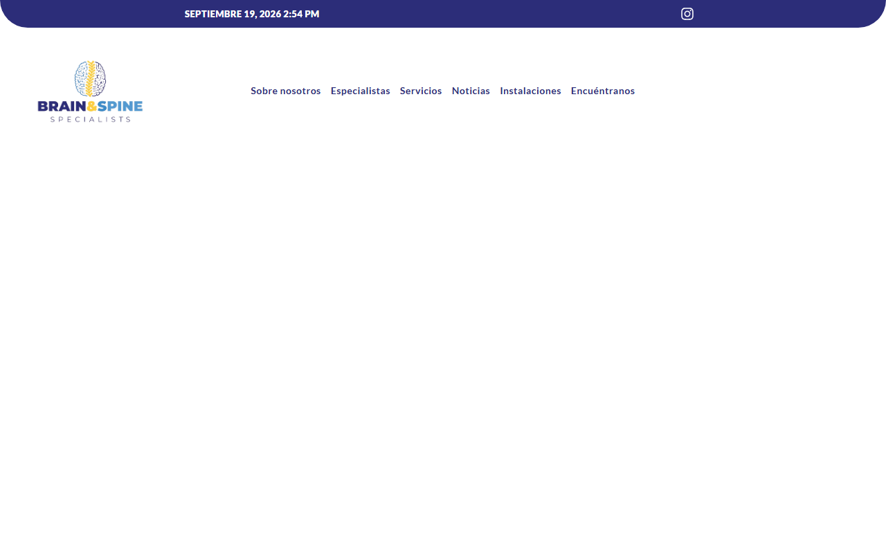 Vista previa de la web de Brain & Spine Specialists